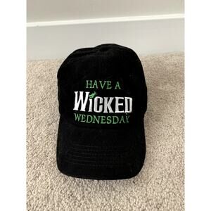 Have a Wicked Wednesday Broadway Wicked Black Adjustable Baseball Hat
